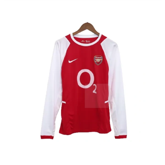 02-04 Arsenal Retro Home Long Sleeve Jersey